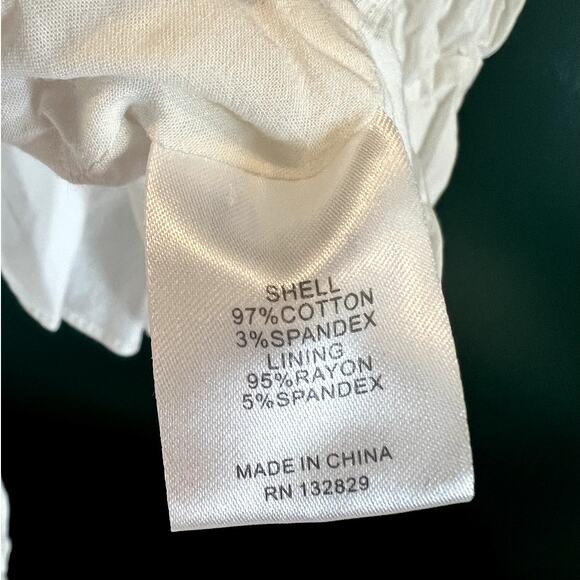 Majorelle | Preston Puff Sleeve Peplum Blouse Top Romantic Boho White Size Small - Picture 5 of 7